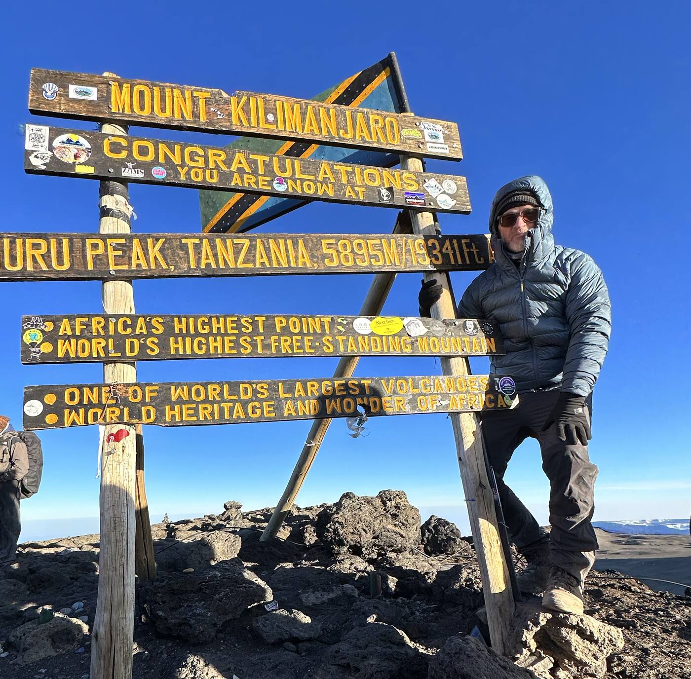 Frank McCaughey on Kilimanjaro